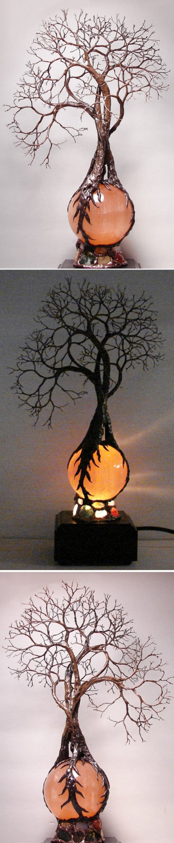 Check out this cool tree table lamp design 