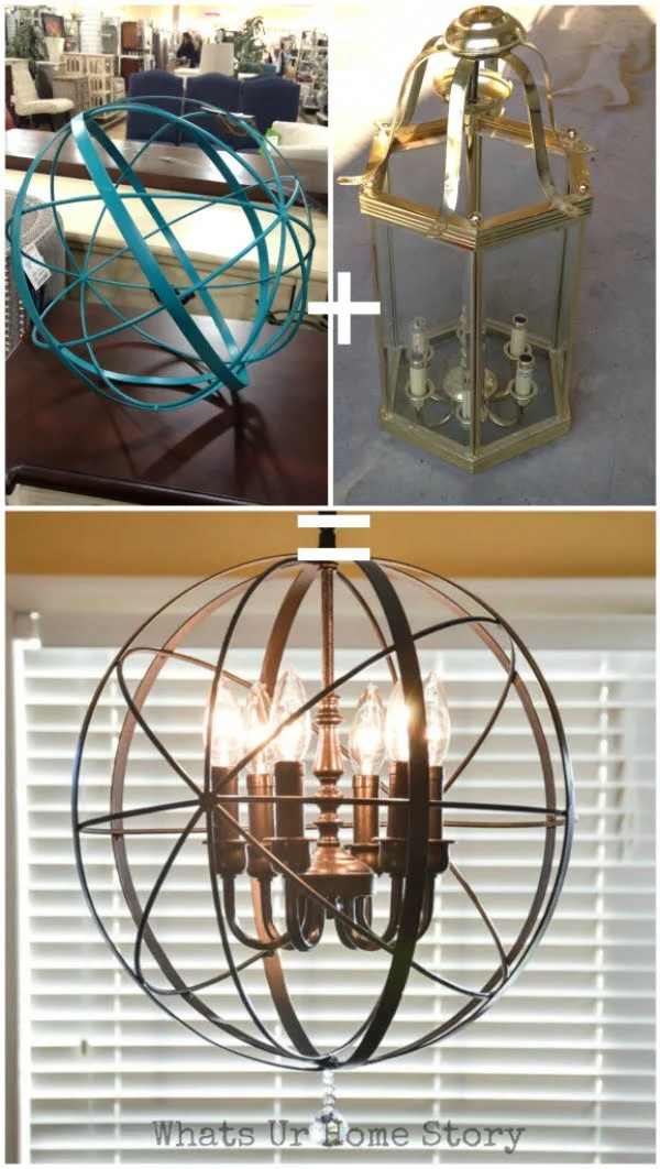 Check out how to make this easy DIY orb chandelier