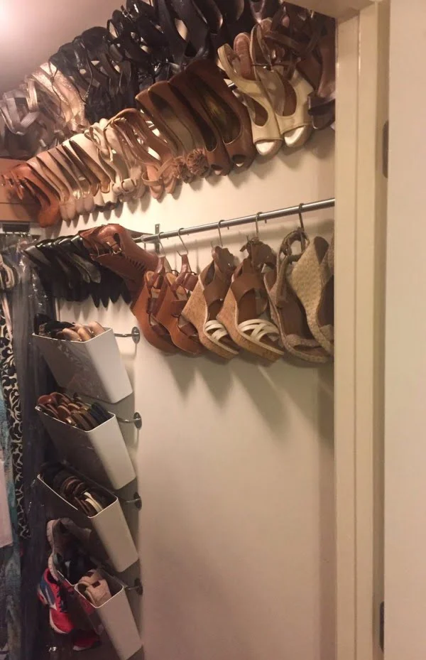 hanging shoe storage rack