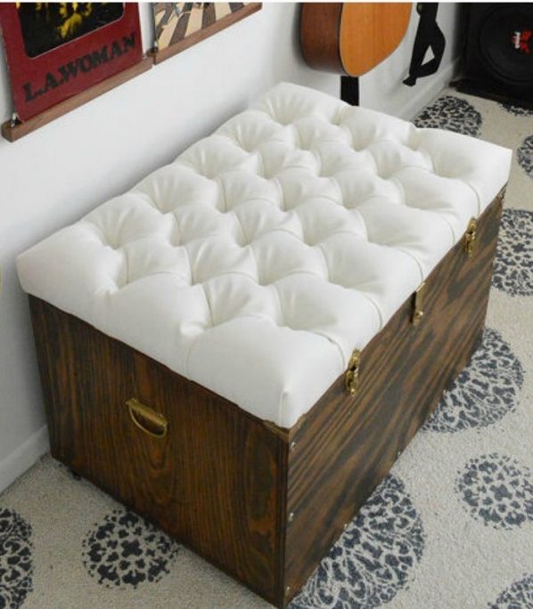 58 Easy Diy Ottoman Ideas You Can Make, Wooden Ottoman With Storage