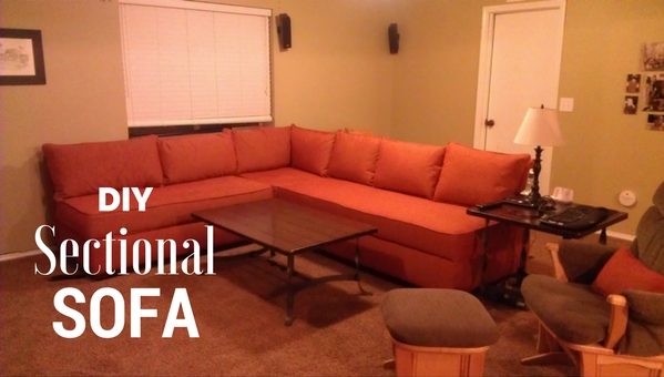 How to build a DIY sectional sofa from plans from Ana White