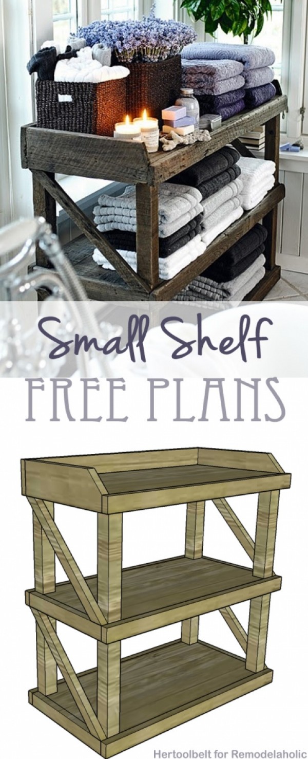 Check out how to build your own DIY shelf rack for bathroom storage