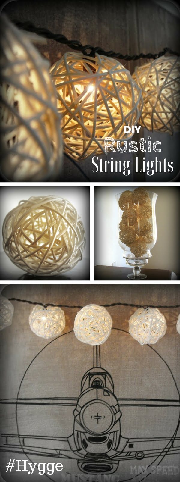 Check out how to make easy DIY rustic string lights 