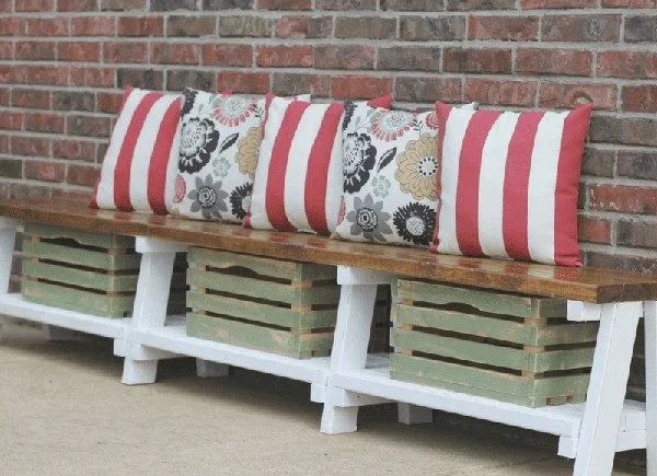 farmhouse storage bench