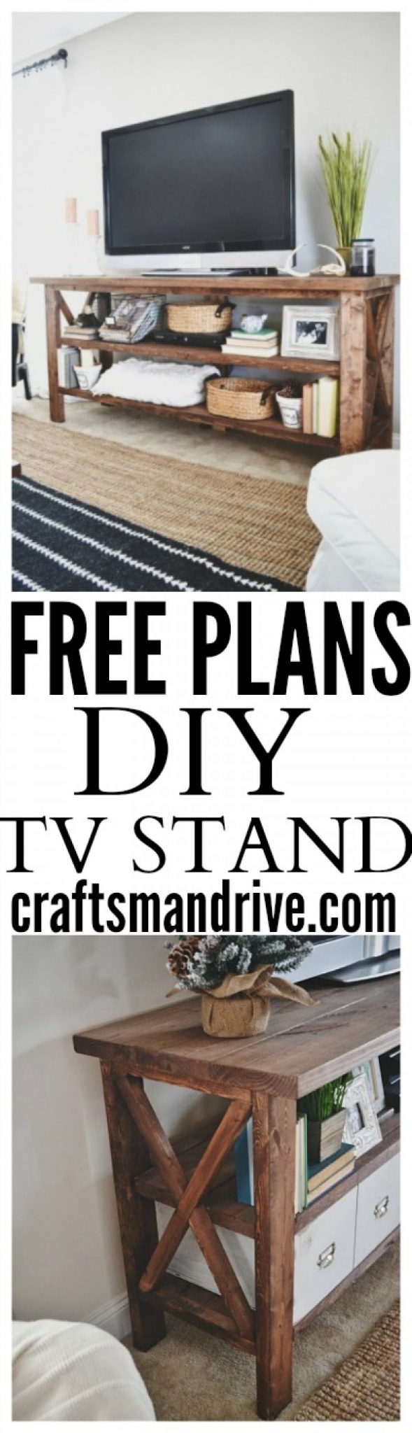 41 DIY TV Stand and Media Console Ideas