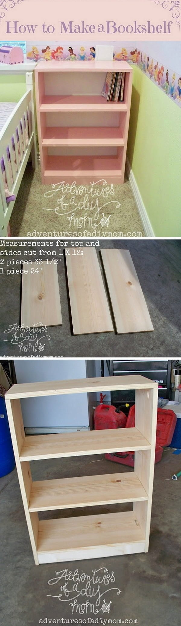 simple DIY bookshelf