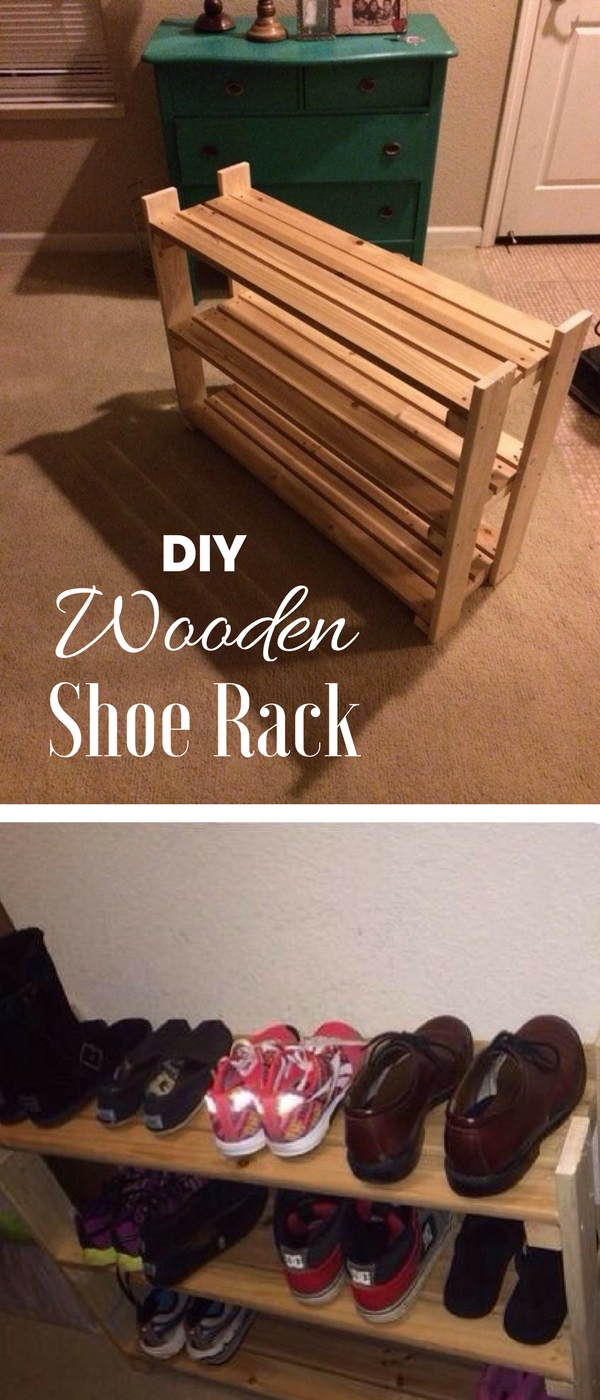 62 Easy DIY Shoe Rack Storage Ideas You Can Build On A Budget