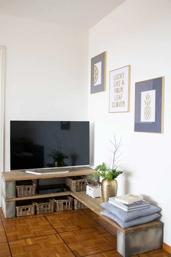 corner tv stand