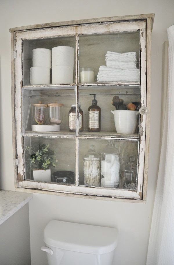 How to build a DIY bathroom cabinet from an old window 