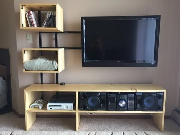 Floating tv stand