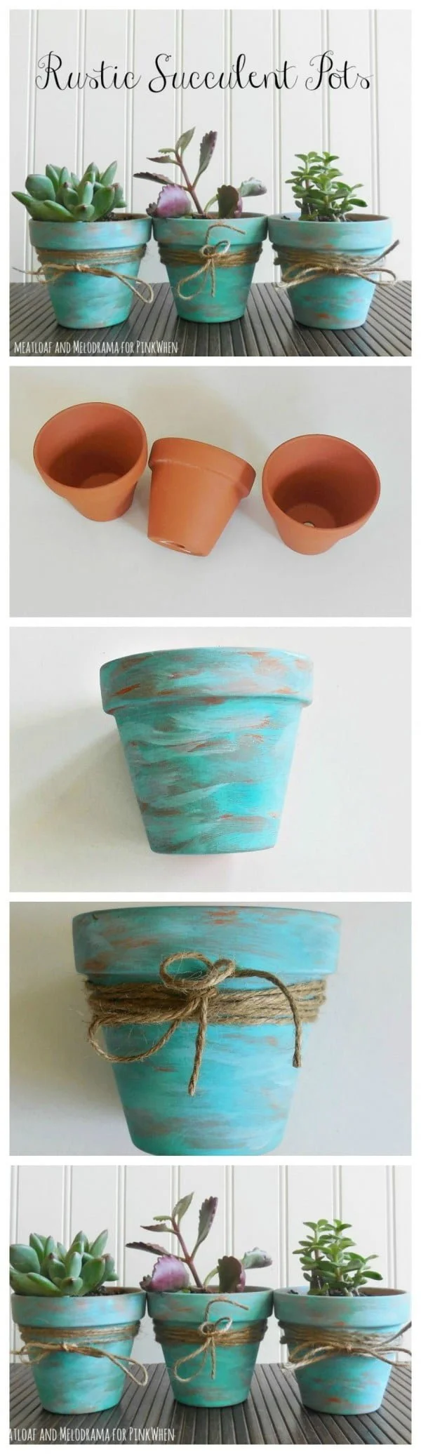 Check out how to make DIY rustic planter pots