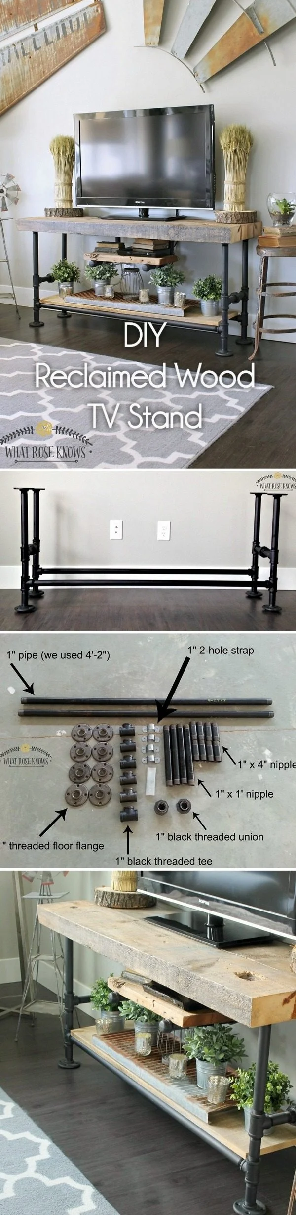 industrial tv stand