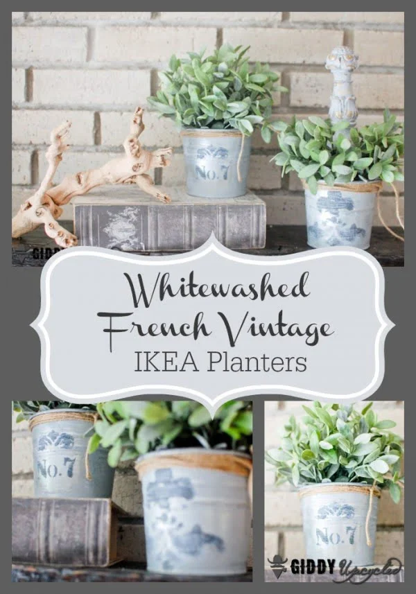 Check out how to make DIY French vintage planters