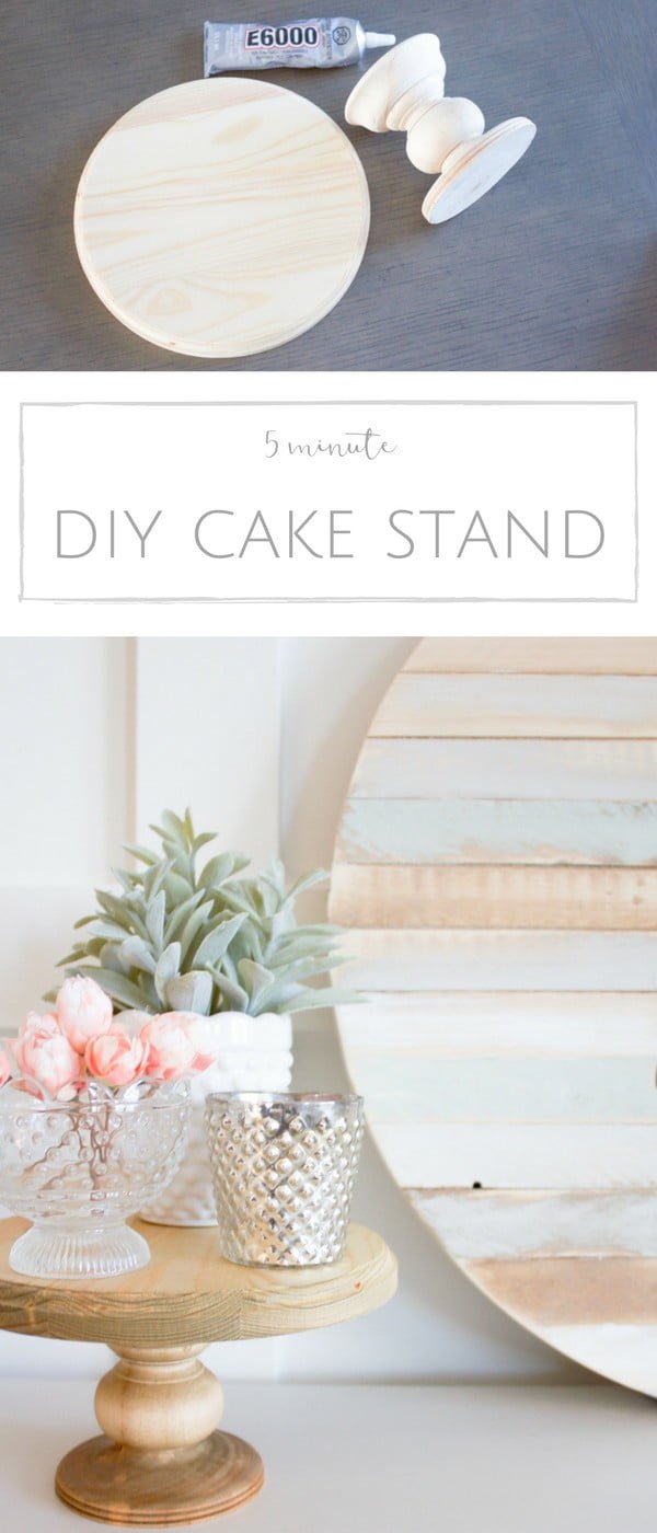 How to make an easy DIY cake stand for table centerpieces