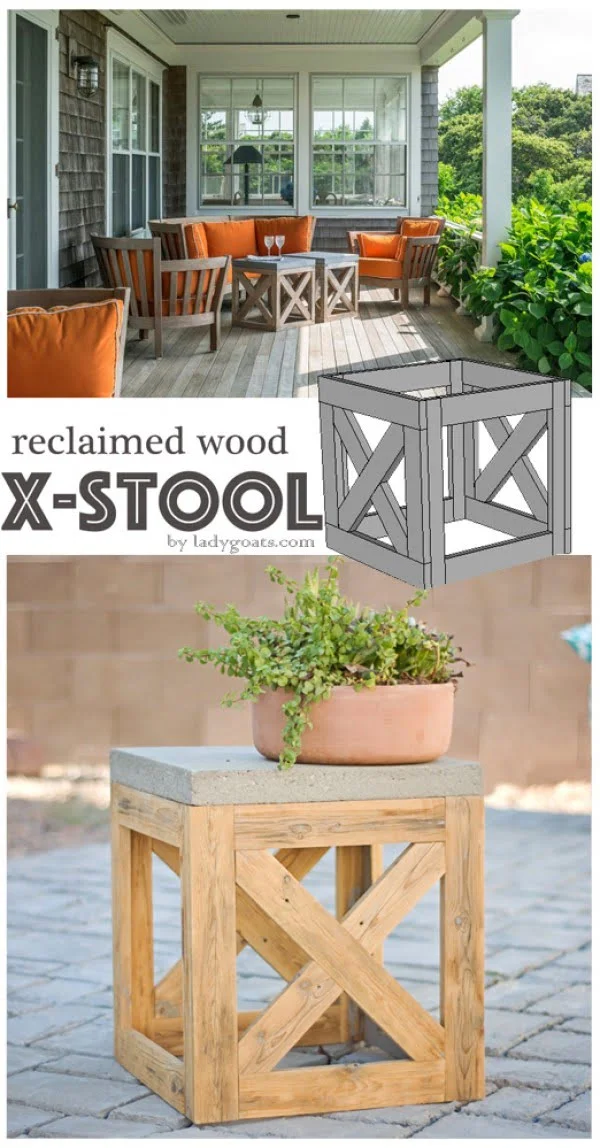 Check out how to make a  outdoor stool from reclaimed wood. Looks easy enough!  @industrystandarddesign