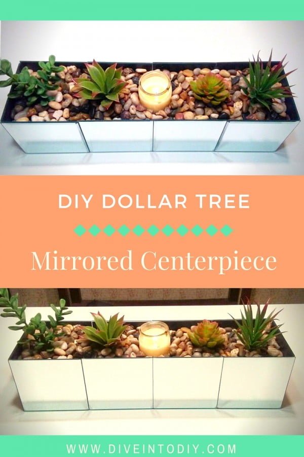 How to make a DIY mirrored centerpiece