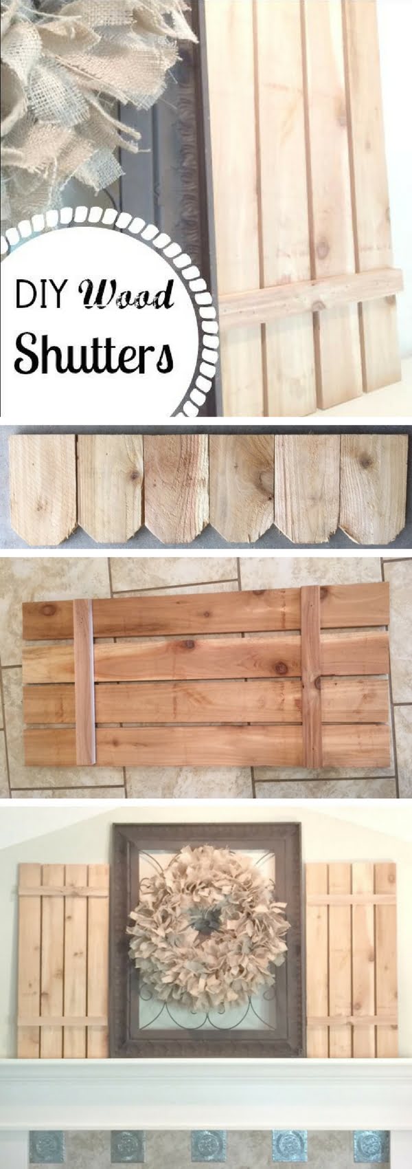 How to make DIY wood shutters 