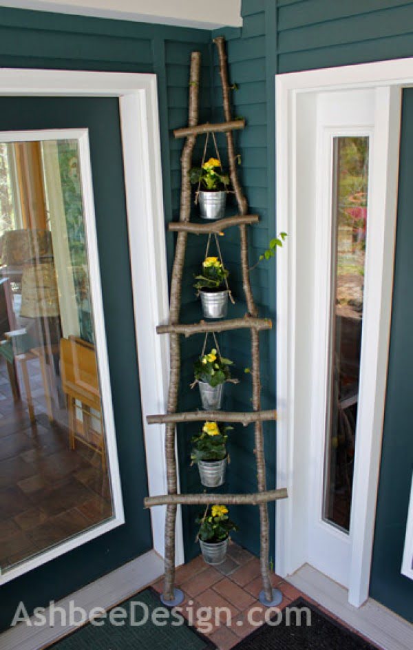 trellis from branch ladder