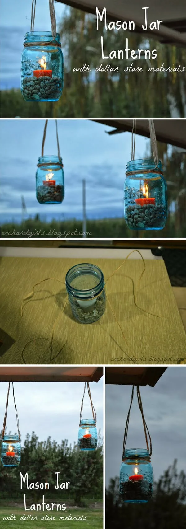 How to make DIY mason jar lanterns