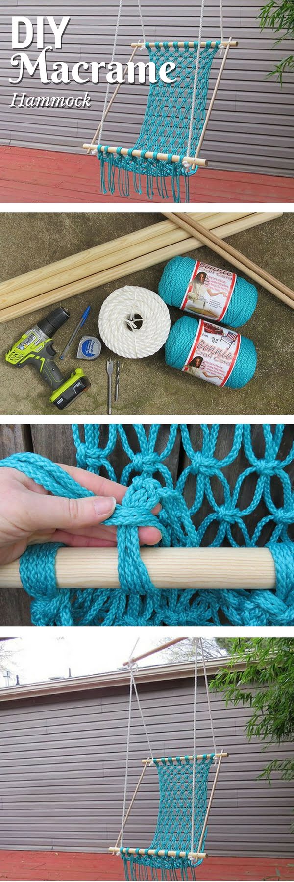 Check out how to make a DIY crocheted hammock