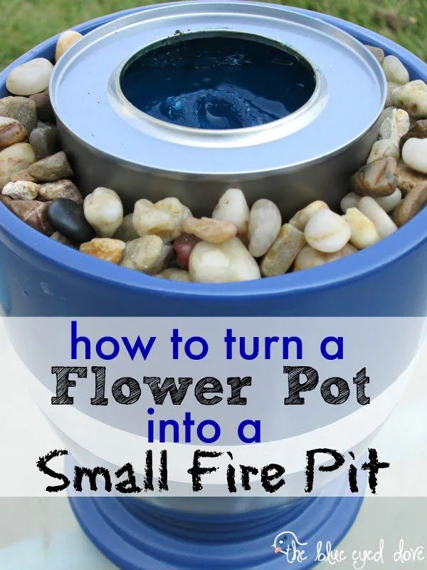 Check out the tutorial on how to make a DIY flower pot fire pit