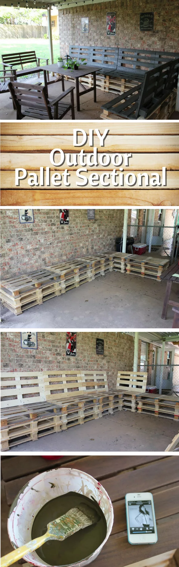 Check out how to build DIY outdoor furniture from pallet wood