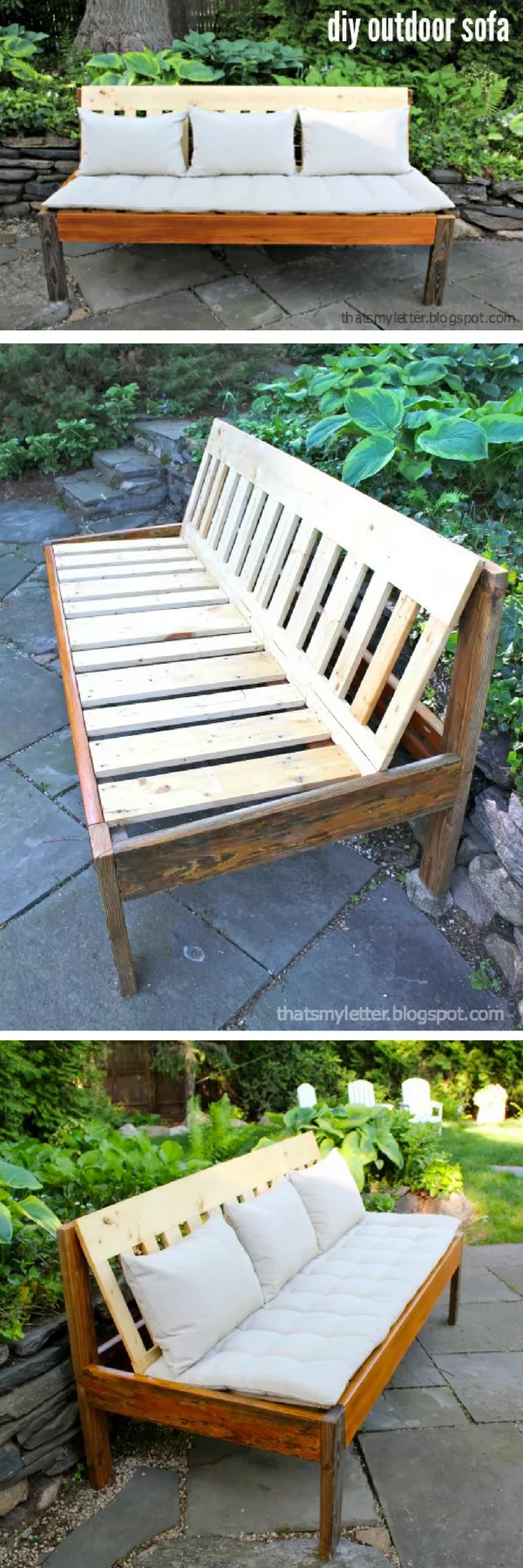Check out how to make a DIY outdoor sofa yourself