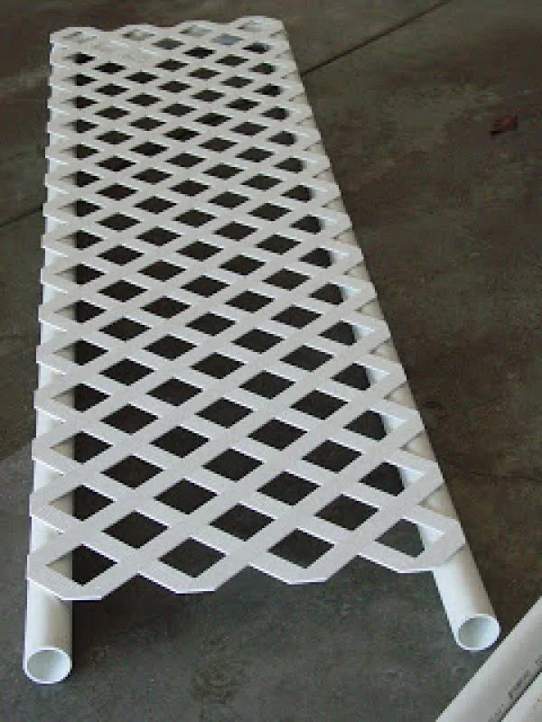 Check out how to build a DIY trellis from PVC piping @istandarddesign