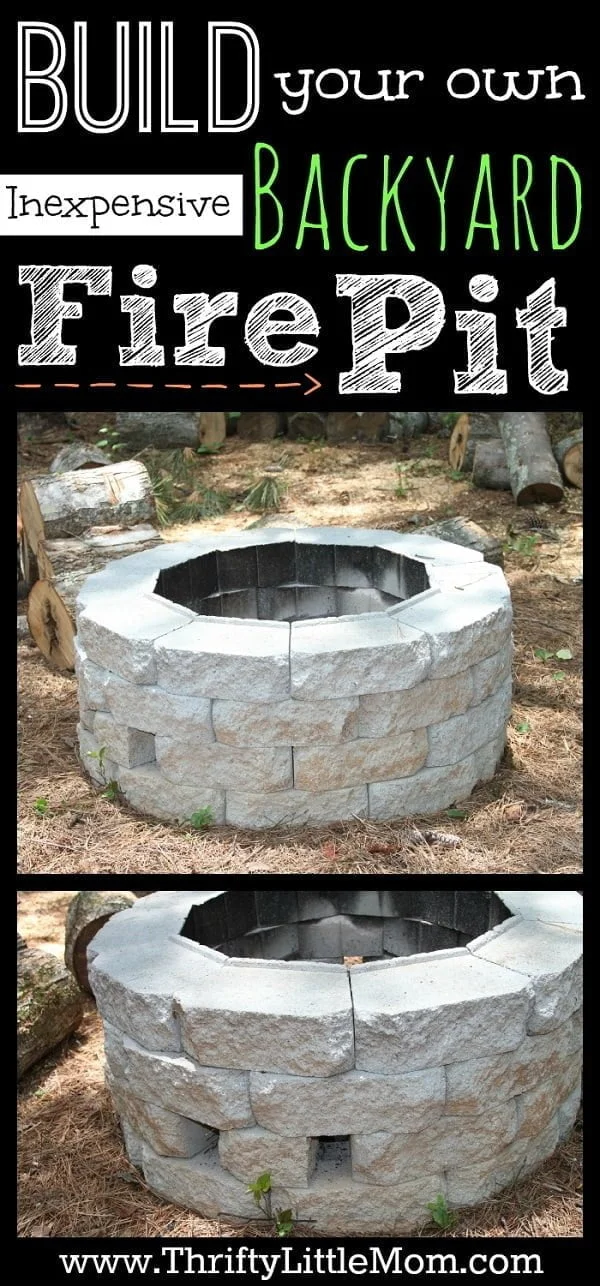 How to build an inexpensive fire pit in your