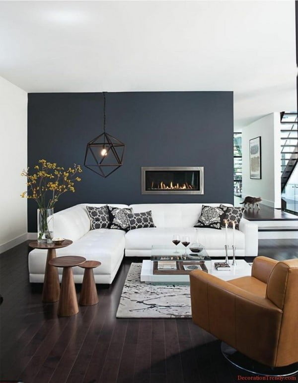 35 Gorgeous Ideas Of Dark Wood Floors, Living Room Ideas With Grey Hardwood Floors