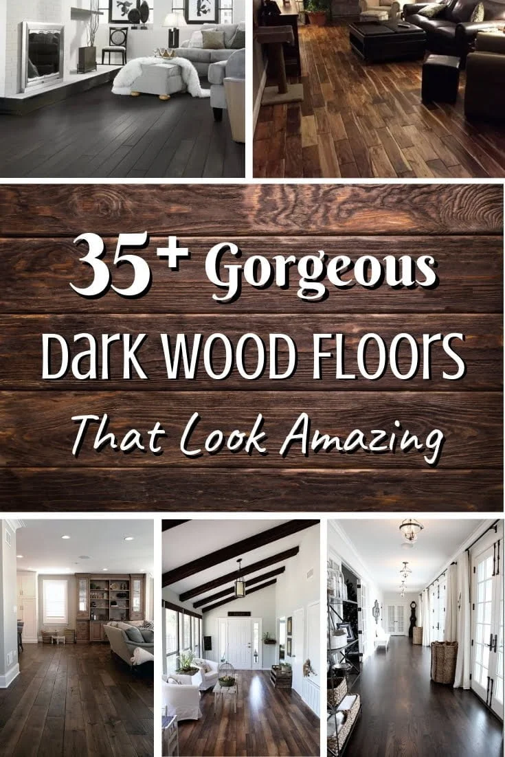 These are some amazing looking dark wood floors. Great inspiration ideas! #homedecor #hardwoodfloor