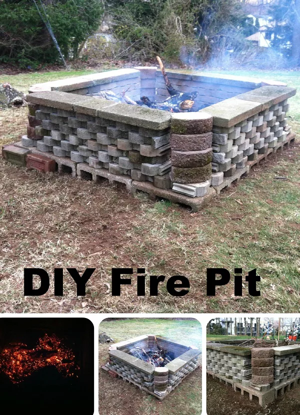 How to make a big fire pit in your from repurposed materials. Nice project!