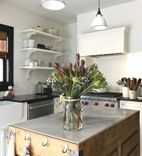 rustic kitchen island 