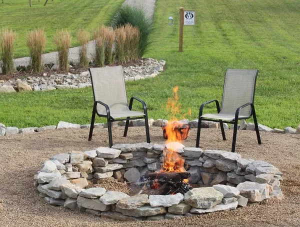 How to make a beautiful masonry fire pit in your . Great project!