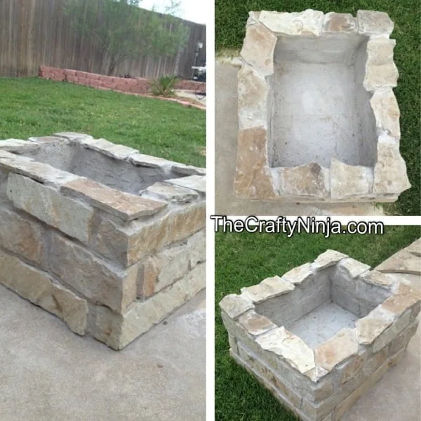 How to make a stone fire pit in the . Great idea!