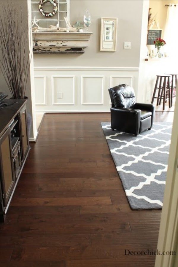 35 Gorgeous Ideas Of Dark Wood Floors, Dark Hardwood Floors Living Room Ideas