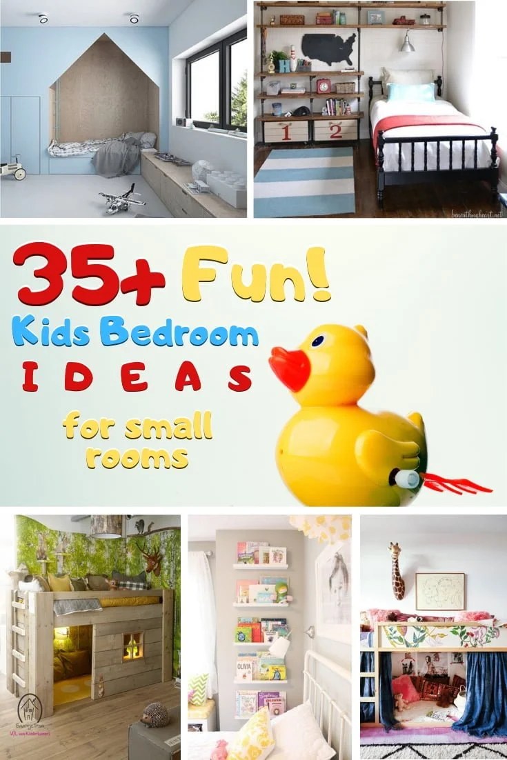 Decorate the best kid bedroom for your child even in a small room. Here's a great list of ideas! #homedecor #kidsroom
