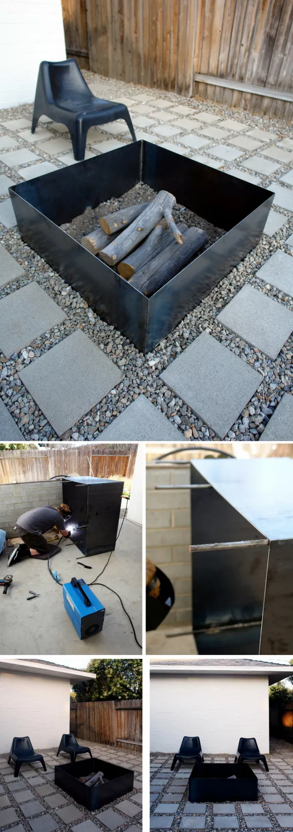 Check out the tutorial on how to make a DIY metal fire pit