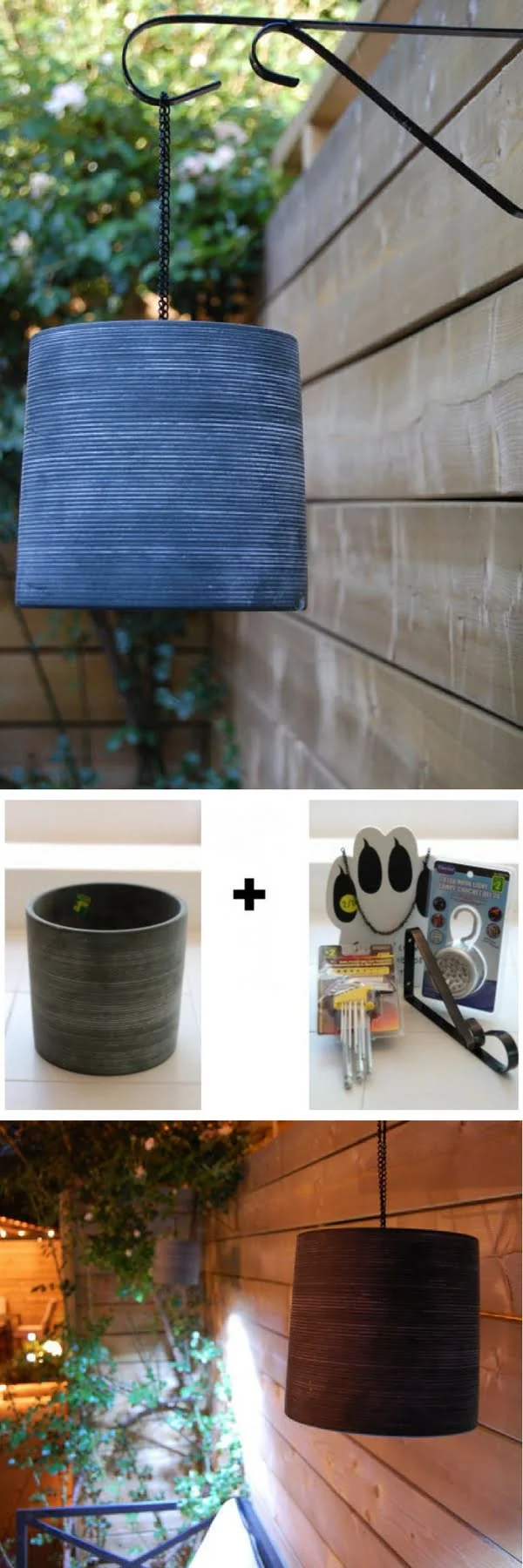 How to make easy DIY outdoor basket lights