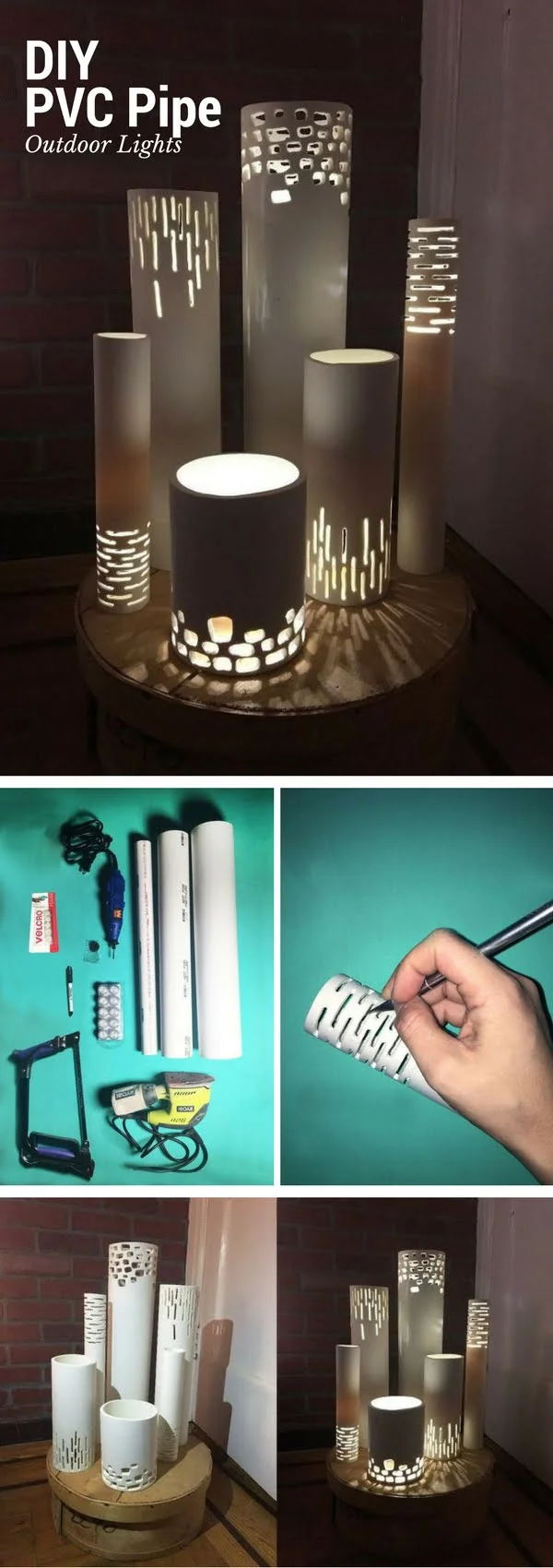 How to make easy DIY outdoor pvc pipe lights