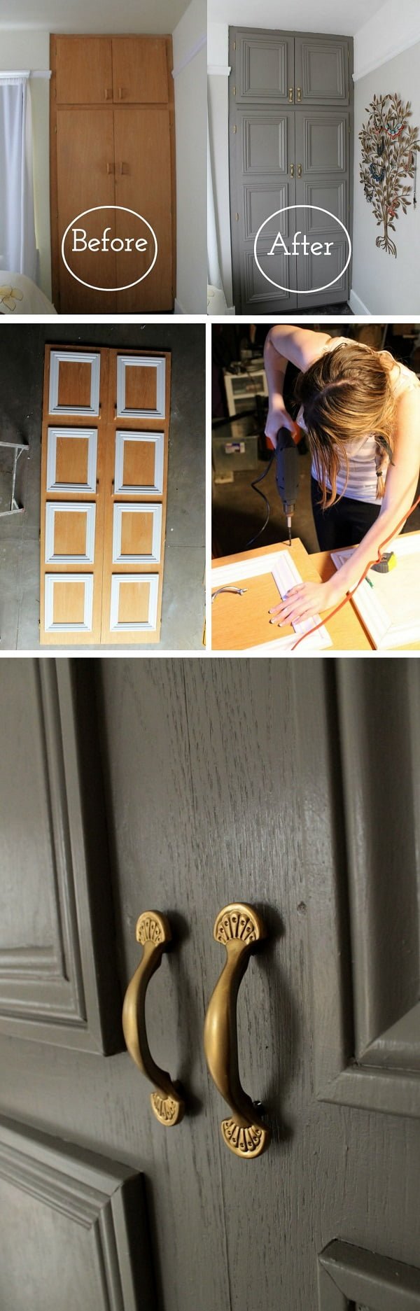 How to make a DIY closet door makeover 