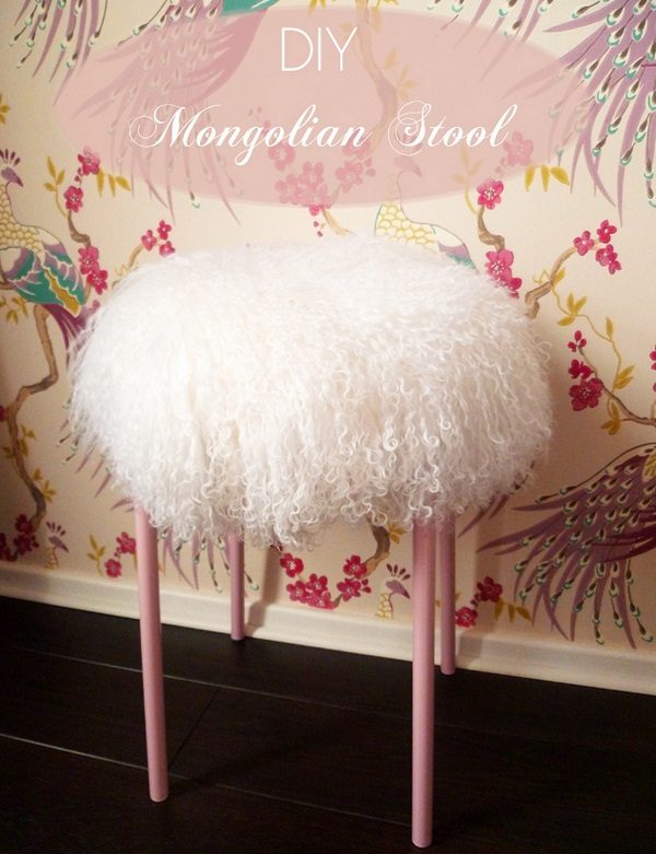 Check out the tutorial how to make a DIY Mongolian stool for home decor @istandarddesign