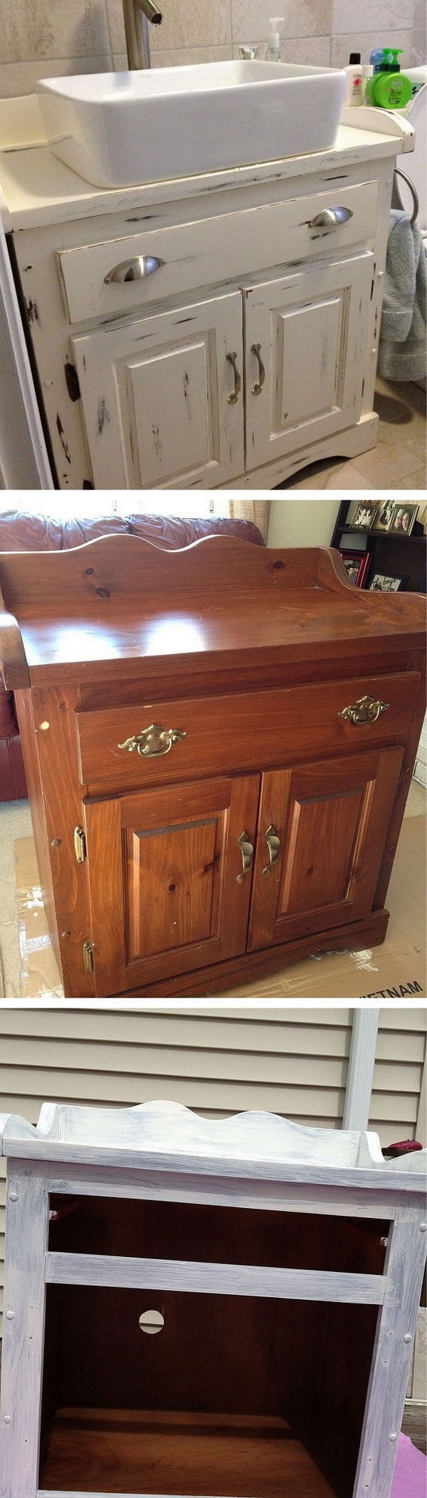 How to make a  farmhouse sink vanity