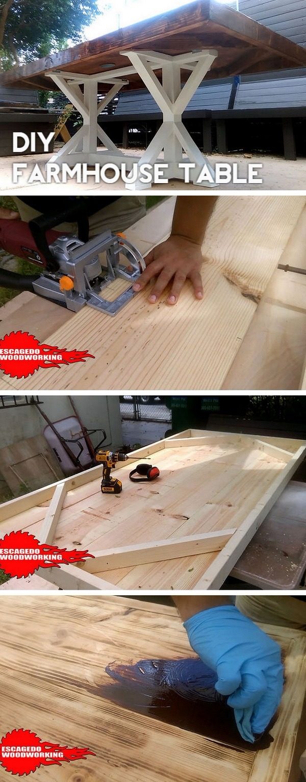 Check out the tutorial how to build a   dining table   