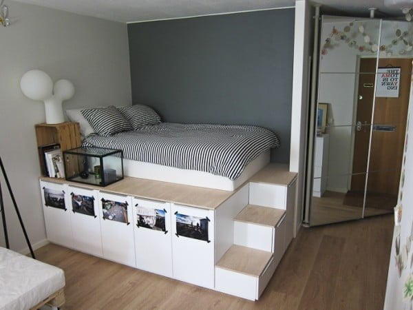 How to build a DIY platform bed storage solution 