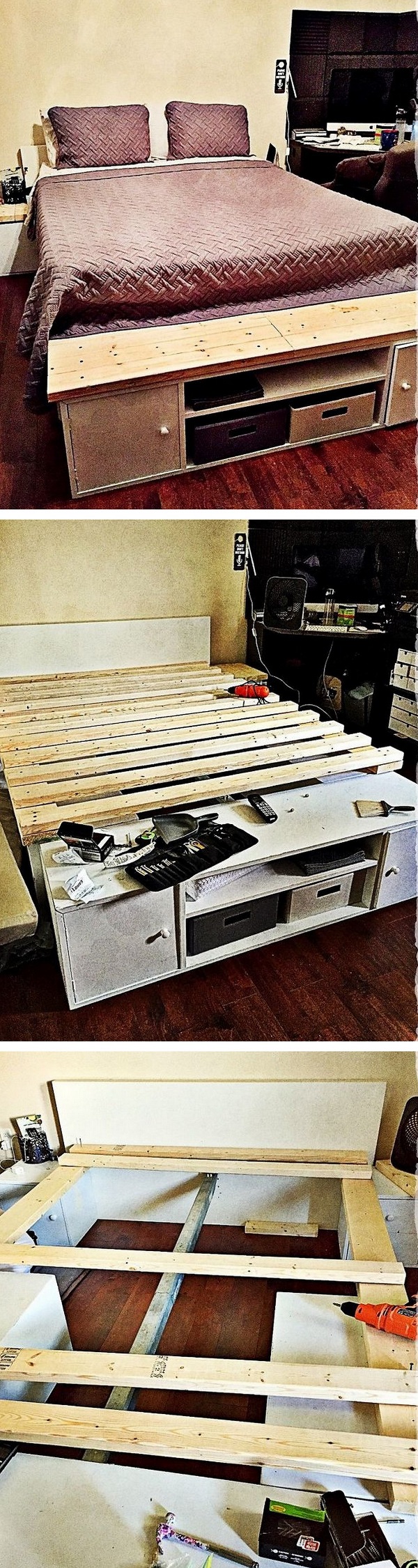 How to build a DIY Japanese style storage bed