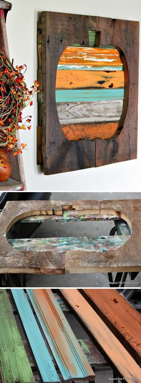 Check out the tutorial on how to make #DIY #rustic salvaged wood pumpkins #woodworking #homedecor #fall