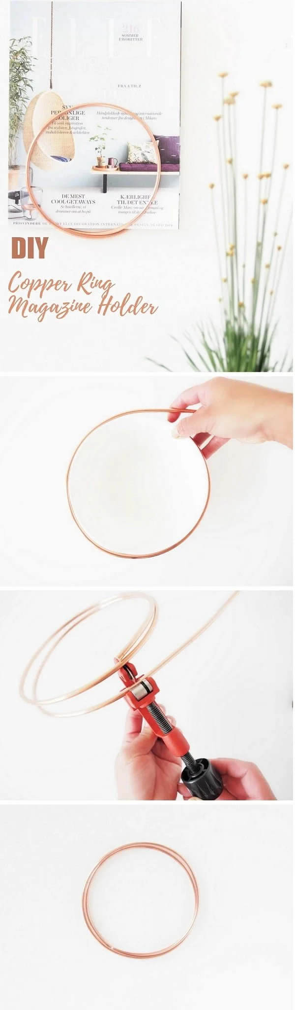 How to make a copper ring magazine holder for on a