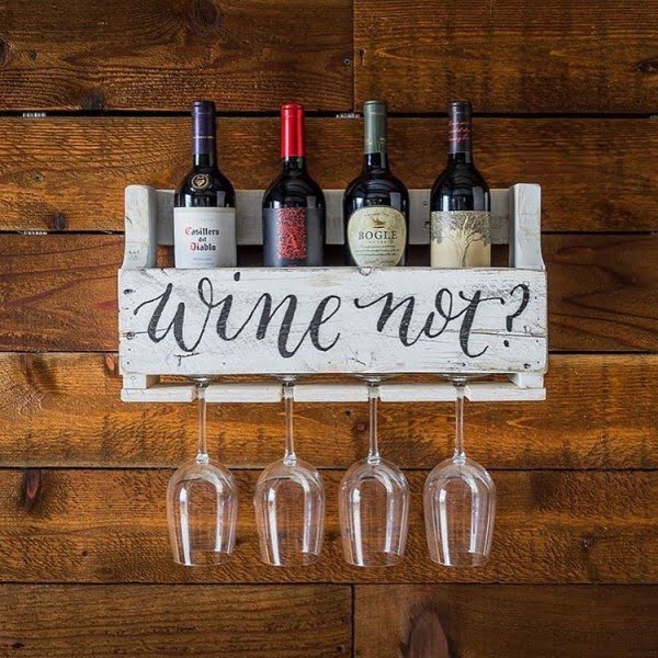 30 Unique Home Decor Ideas That Are Totally Doable - Cool vintage wine rack from  . Makes awesome unique  and  project