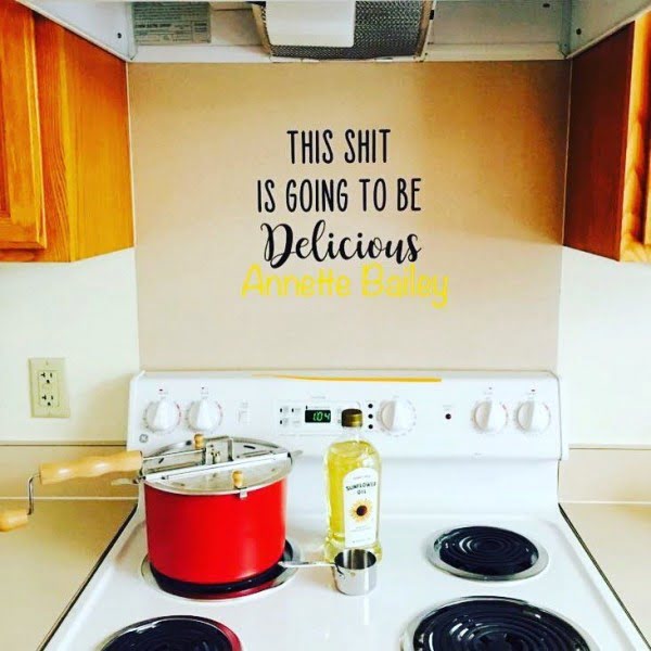 30 Cool Cricut Project Ideas That You Can Use in Home Decor - Love this  kitchen backsplash   